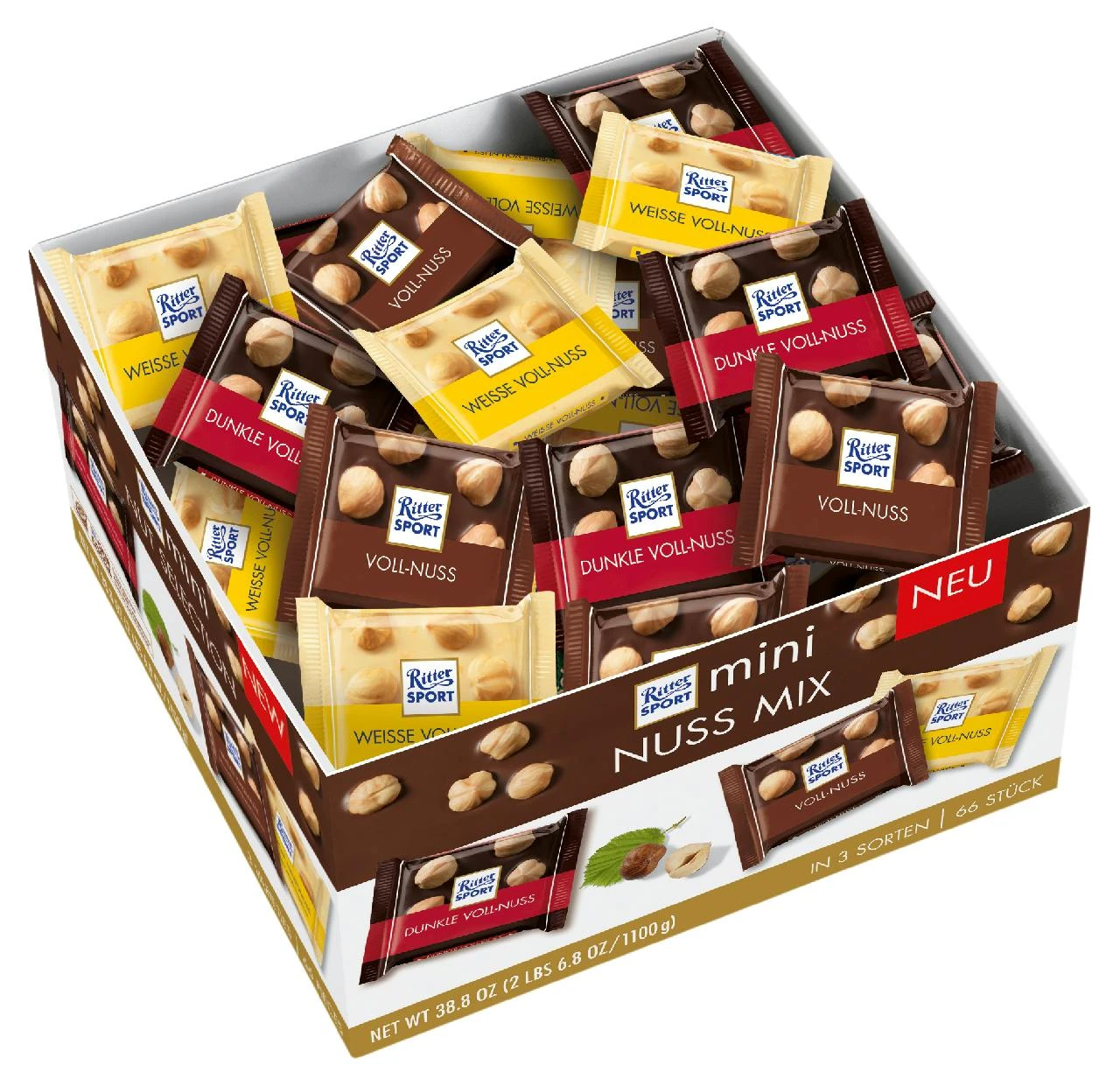Ritter Sport Mini Nuss-Mix 66 X 16 G (1 Kg)