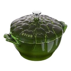 Staub Cocotte 22 Cm, Artischocke, Basilikum-Grün, Gusseisen