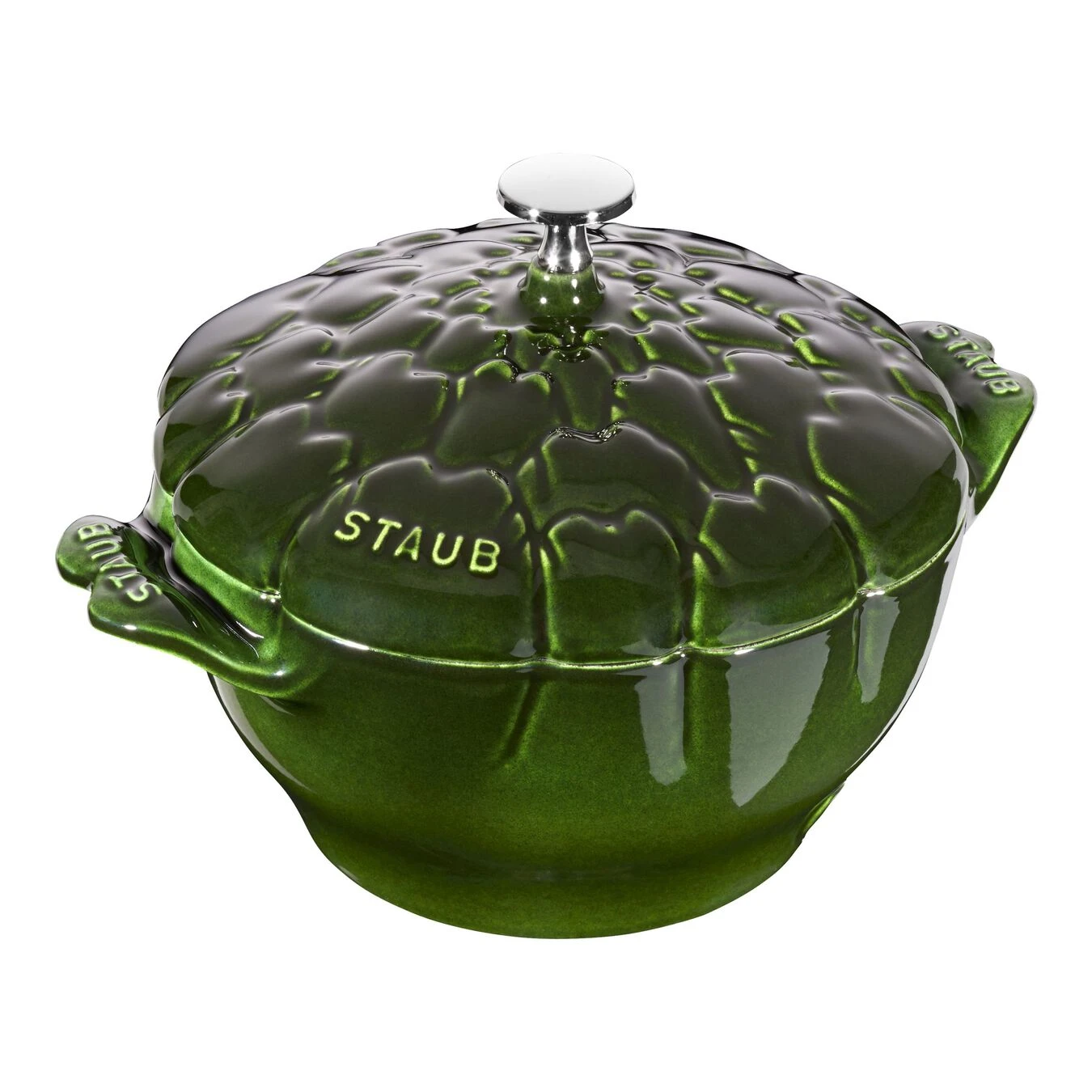 Staub Cocotte 22 Cm, Artischocke, Basilikum-GrĂĽn, Gusseisen