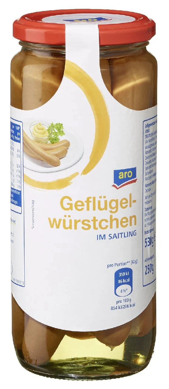 Aro Bockwurst Im Saitling 10 X 90 G (ca. 900 G) – Bild 4