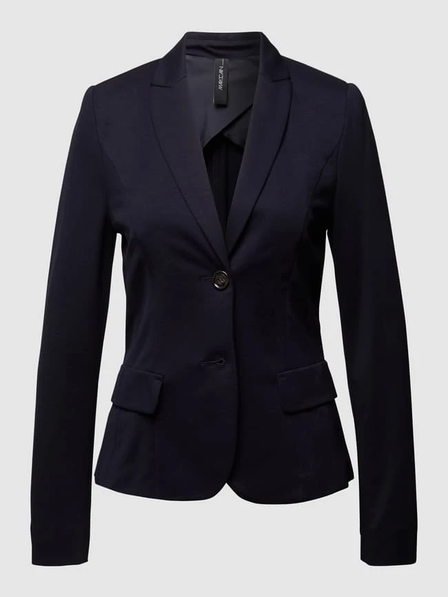 Marc Cain Blazer Mit Angedeuteten Pattentaschen - Marineblau – Bild 2