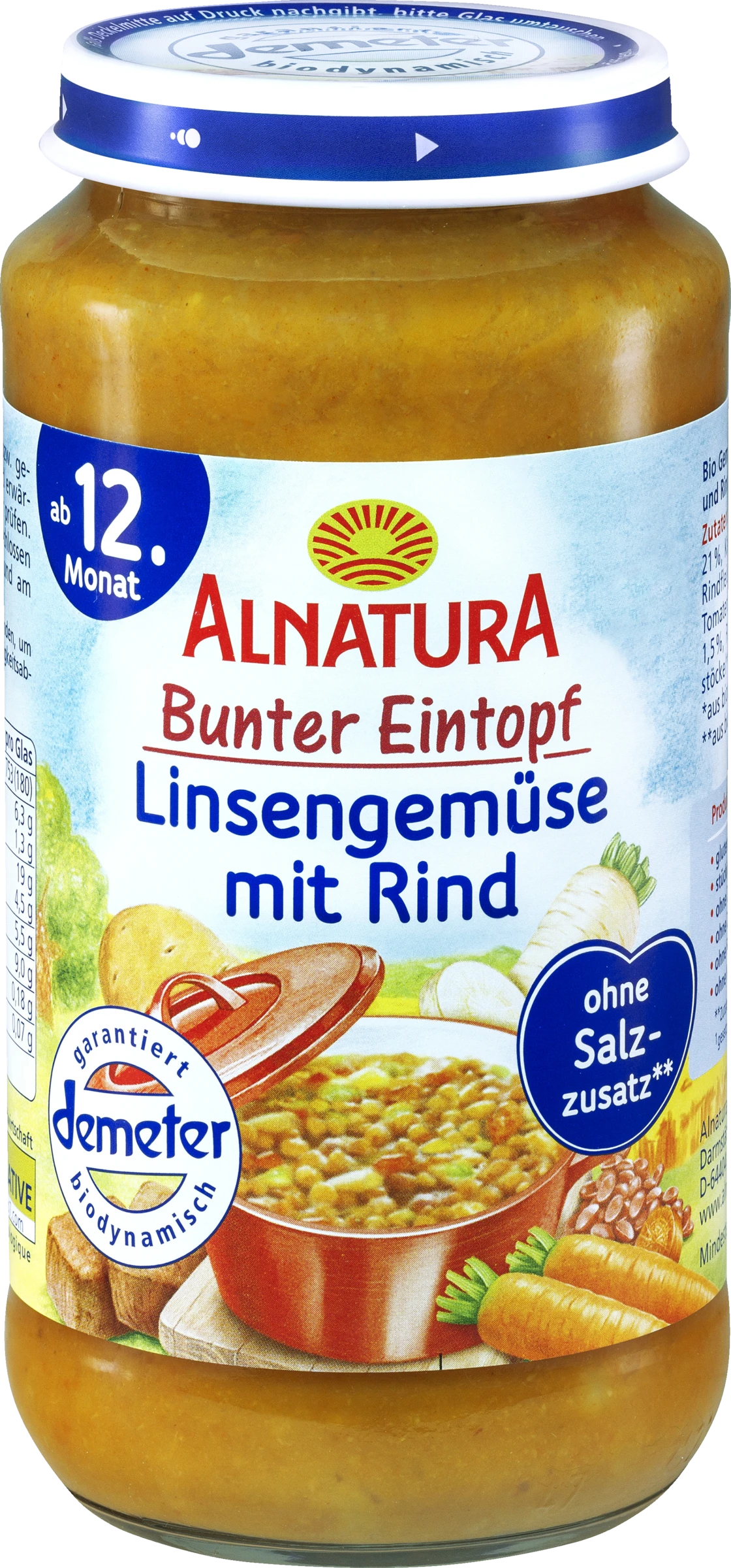 Bio Bunter Eintopf Linsengemüse Mit Rind