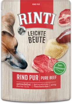 Rinti Leichte Beute | Rind Pur | 10x400g Hundefutter