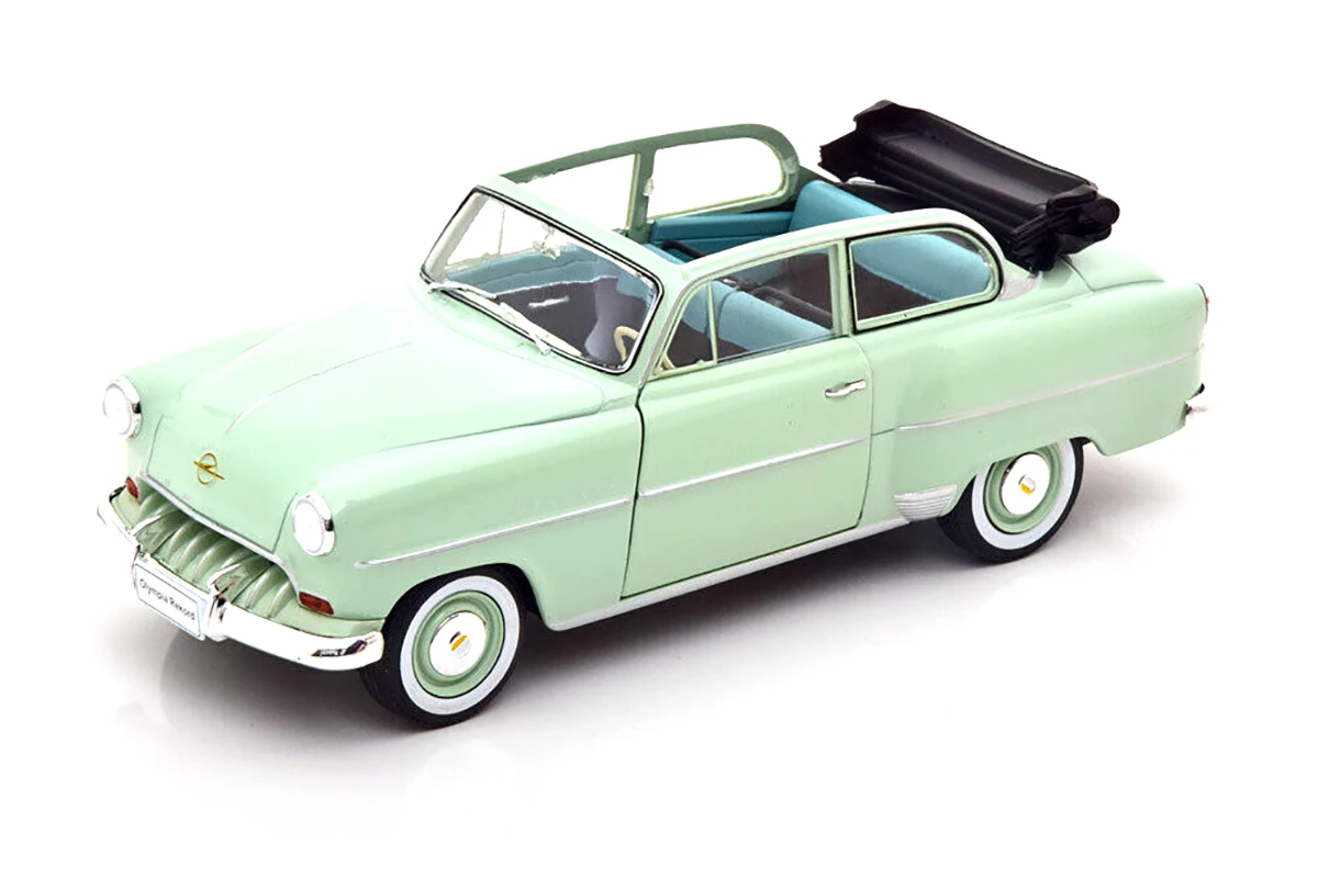 Whitebox WB124120 Opel Olympia Rekord Dach Offen Hellgrün 1954 Maßstab 1:24 Modellauto
