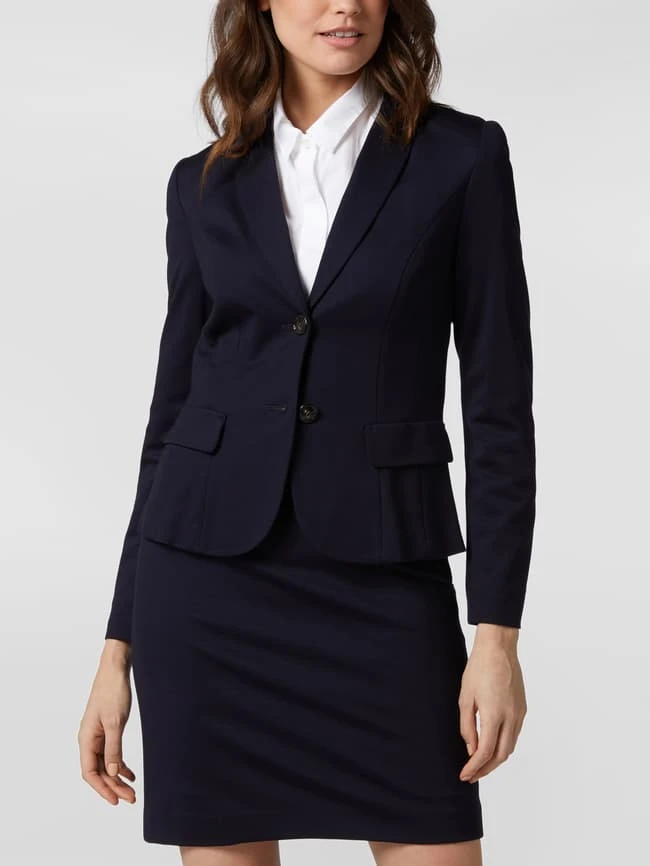Marc Cain Blazer Mit Angedeuteten Pattentaschen - Marineblau – Bild 4