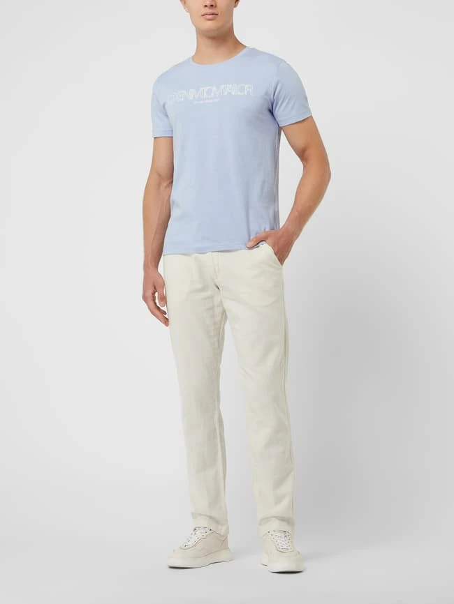 MCNEAL Regular Fit Hose Aus Leinenmischung - Kitt