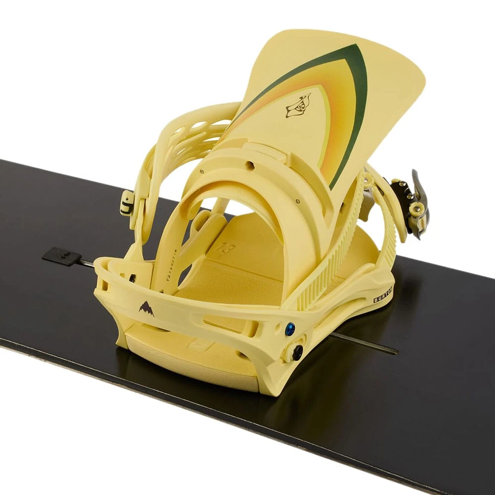 Burton Cartel X Flex Snowboardbindung Cream Graphic Herren – Bild 5