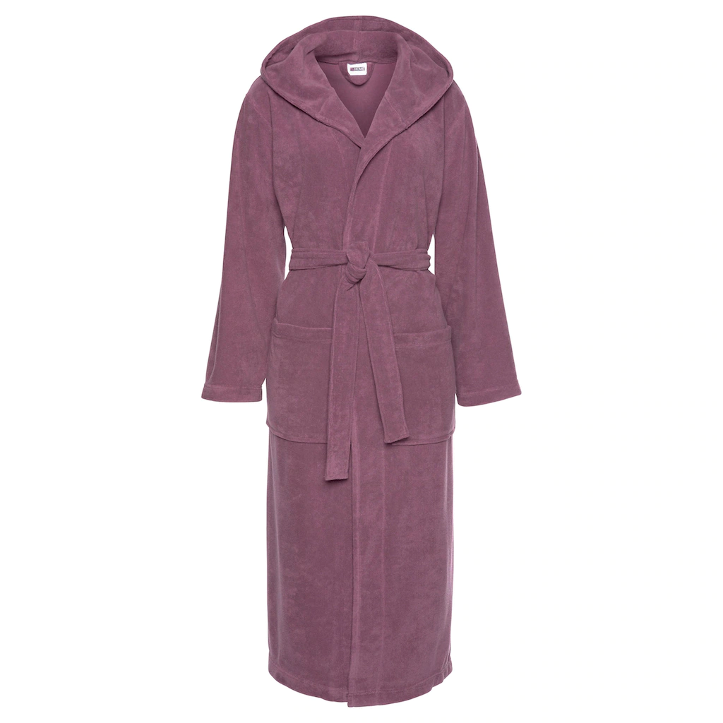 My Home Damenbademantel »Jule«, (1 St.), Einfarbiger Leichtfrottier-Bademantel, Hoher Baumwollanteil