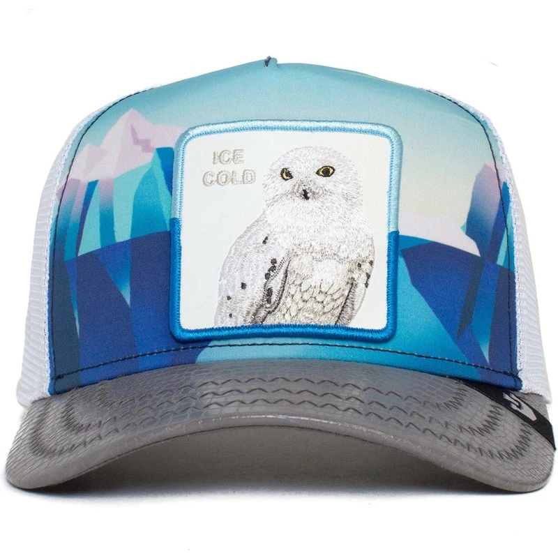 Goorin Bros. Snowy Owl Ice Cold Geometric Iceberg The Farm Blue And Grey Trucker Hat – Bild 2