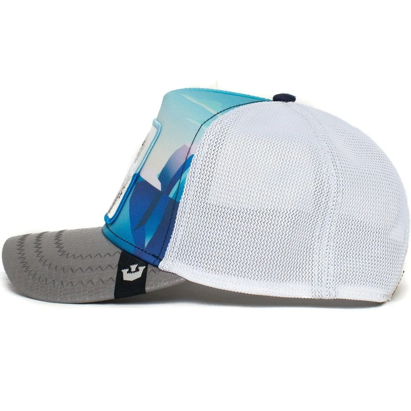 Goorin Bros. Snowy Owl Ice Cold Geometric Iceberg The Farm Blue And Grey Trucker Hat – Bild 3