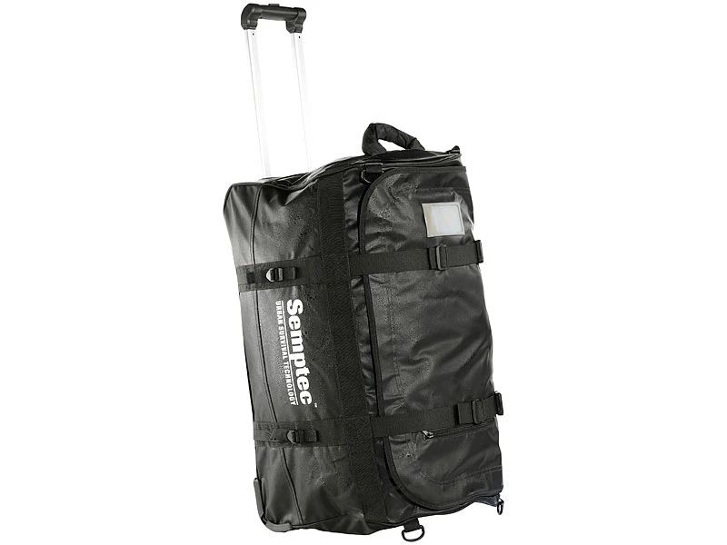 Semptec Reisetrolley Lkw Plane:2in1-Trolley-Reisetasche Aus Reißfester Lkw-Plane, 100 L – Bild 2