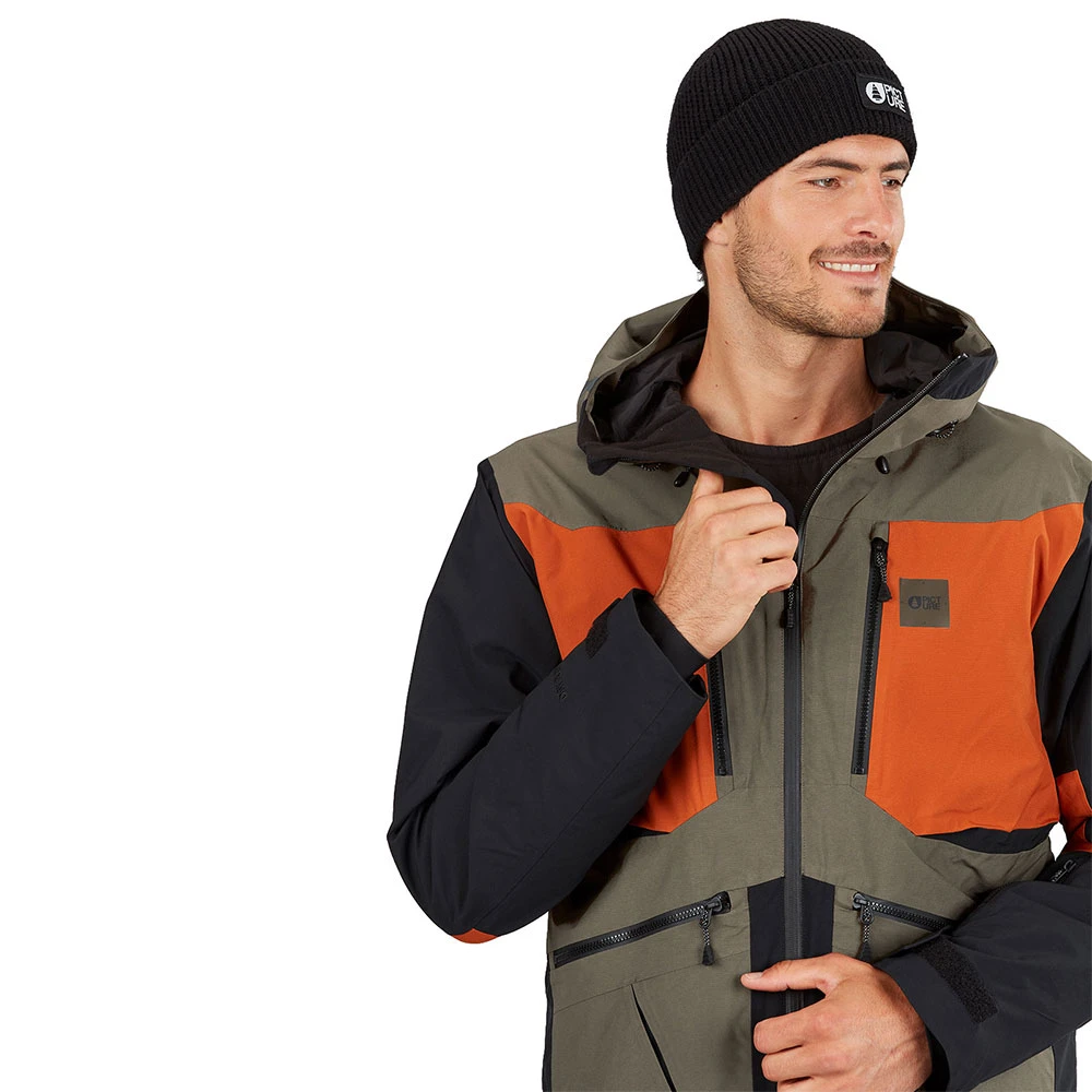 Picture Naikoon Skijacke Dark Army Green Herren – Bild 2