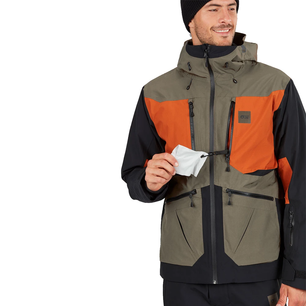 Picture Naikoon Skijacke Dark Army Green Herren – Bild 3