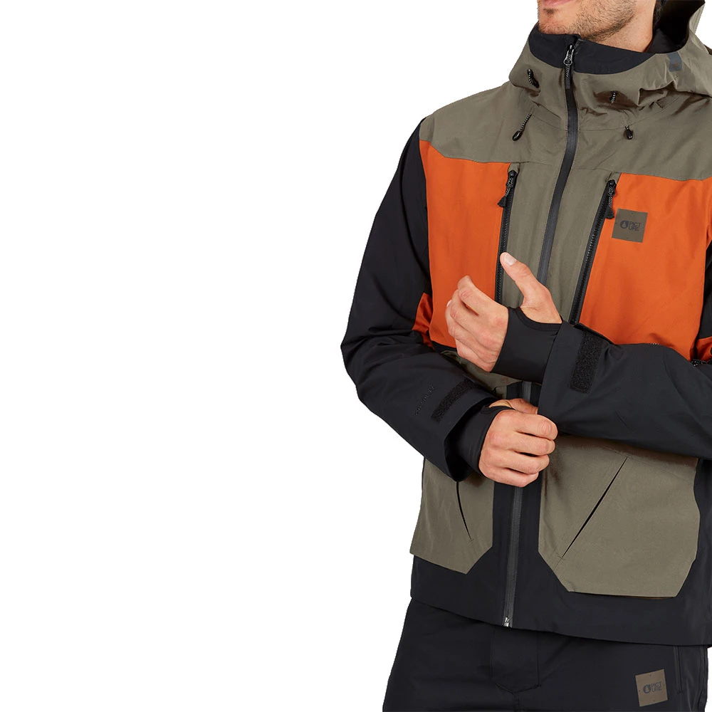 Picture Naikoon Skijacke Dark Army Green Herren – Bild 5